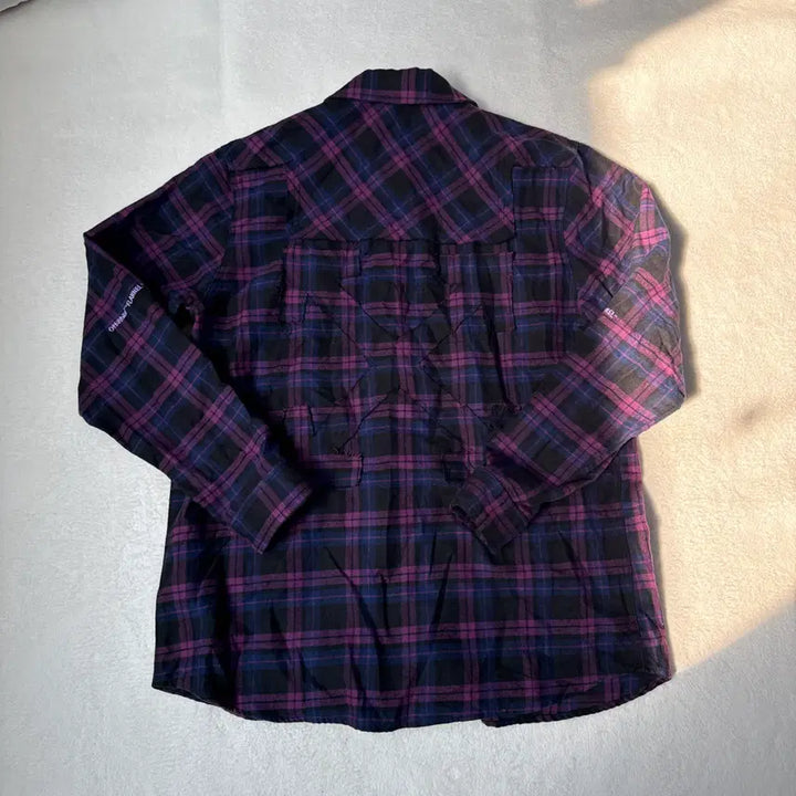 [BUNJANG] Off-White Flannel Check Shirt / XL 오프화이트 플란넬 체크 셔츠 0310T