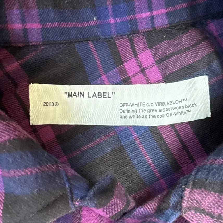 [BUNJANG] Off-White Flannel Check Shirt / XL 오프화이트 플란넬 체크 셔츠 0310T