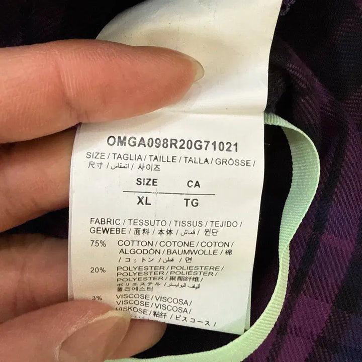 [BUNJANG] Off-White Flannel Check Shirt / XL 오프화이트 플란넬 체크 셔츠 0310T