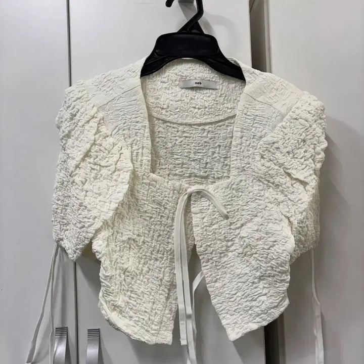 [BUNJANG] noq White Shirred Blouse / noq 화이트 셔링 블라우스