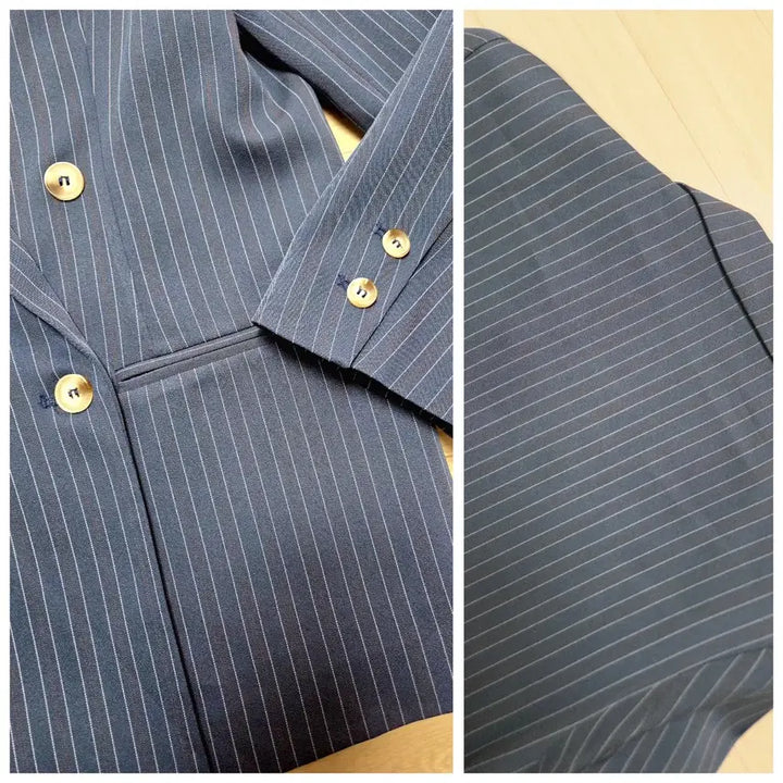 [BUNJANG] THEVERYTHING Striped Daily Jacket / 새상픔 여성66반 스트라이프 데일리 자켓-더베리띵