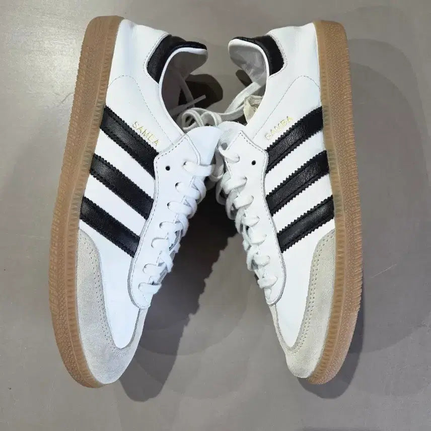 [BUNJANG] Adidas Samba Decon White Black 255 Sneakers / 아디다스 삼바 데콘 흰검 255 IF0642