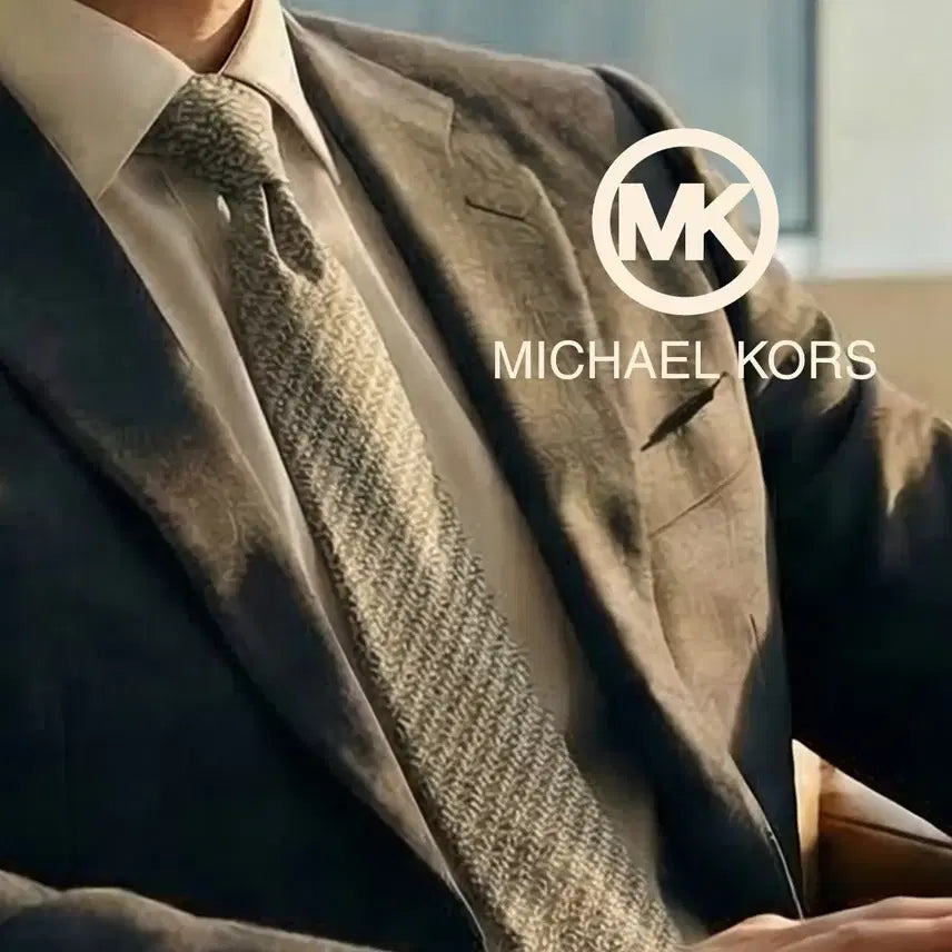 [BUNJANG] Michael Kors Silk Textured Tie / 마이클 코어스 실크 옐로우 패턴 넥타이 8.8cm A+등급 A19688