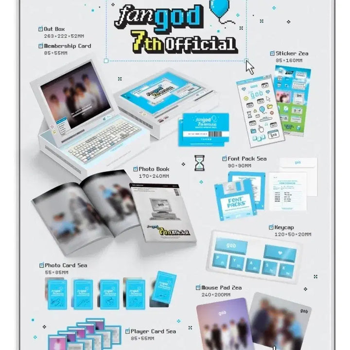 [BUNJANG] g.o.d 7th Fanclub Kit / 지오디 7기 팬클럽 키트
