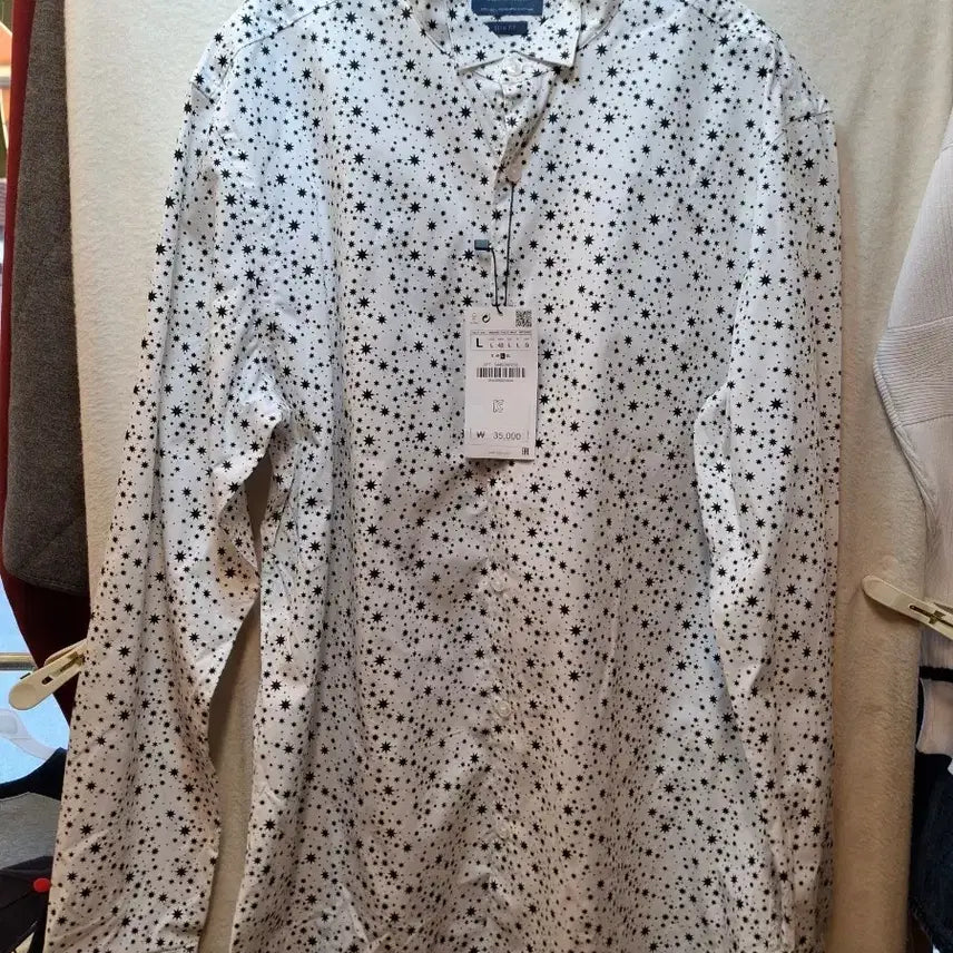[BUNJANG] ZARA Star Pattern Shirt L Size / 자라 ZARA 별 패턴 셔츠 L사이즈