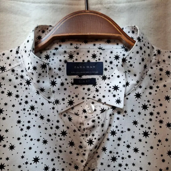 [BUNJANG] ZARA Star Pattern Shirt L Size / 자라 ZARA 별 패턴 셔츠 L사이즈