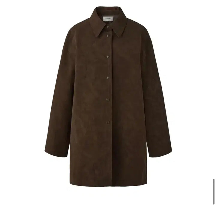 [BUNJANG] Salty Pebble Eco Leather Half Coat / 솔티페블 에코레더 하프 코트 브라운