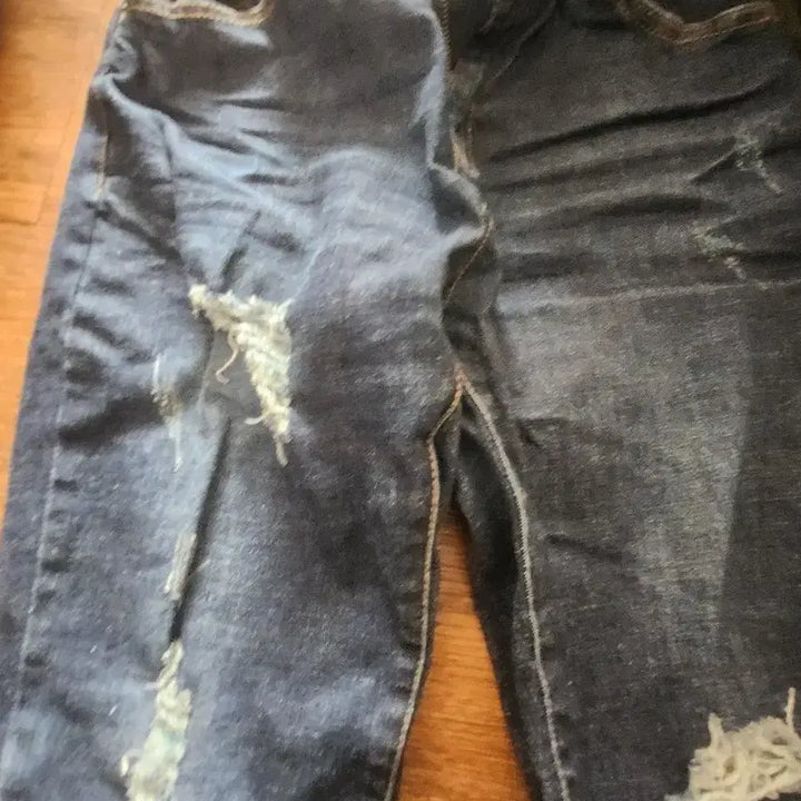 [BUNJANG] Cut Hem Denim Jeans / 대미지 컷팅진 청바지