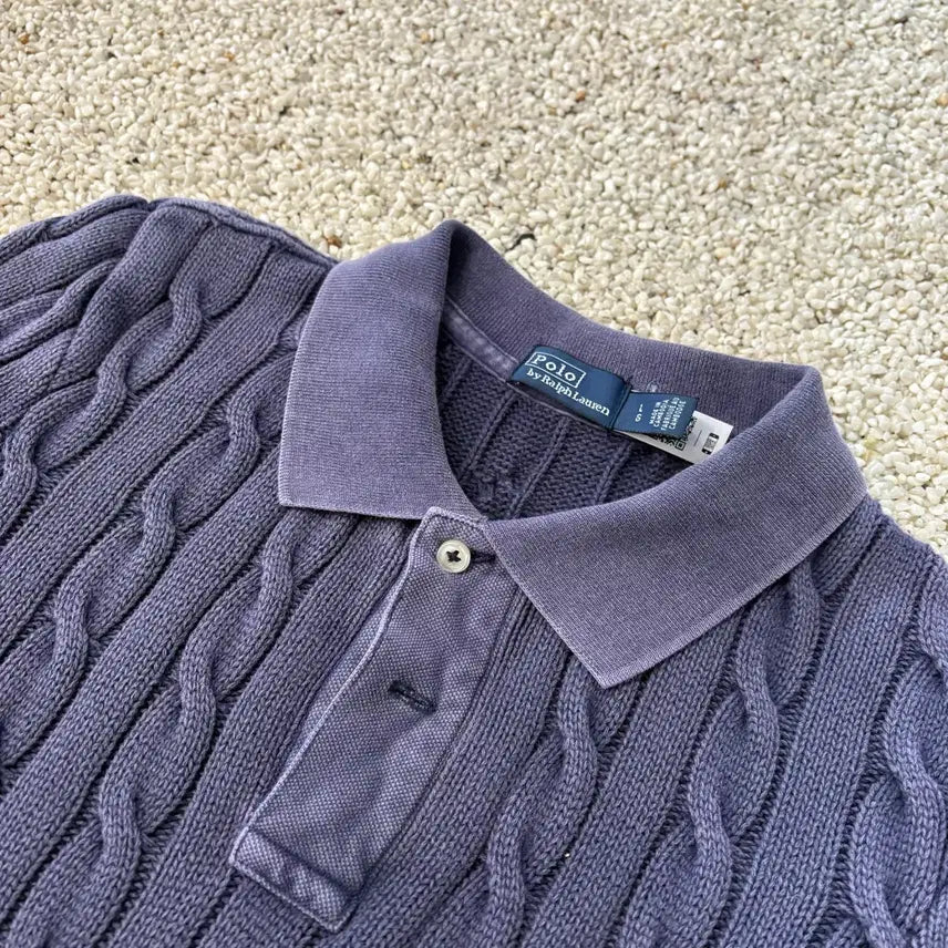 [BUNJANG] Polo Short Sleeve Knit Top / 폴로 반팔 니트