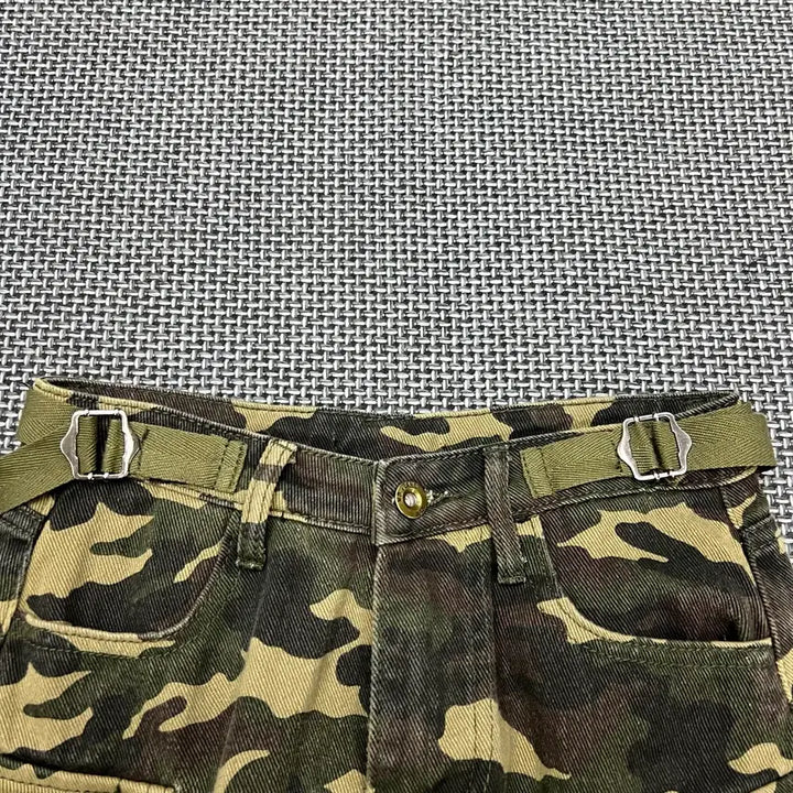 [BUNJANG] Vintage Camo Pants Skirt / 빈티지 카모 팬츠스커트