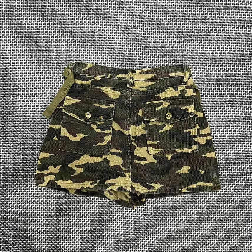 [BUNJANG] Vintage Camo Pants Skirt / 빈티지 카모 팬츠스커트