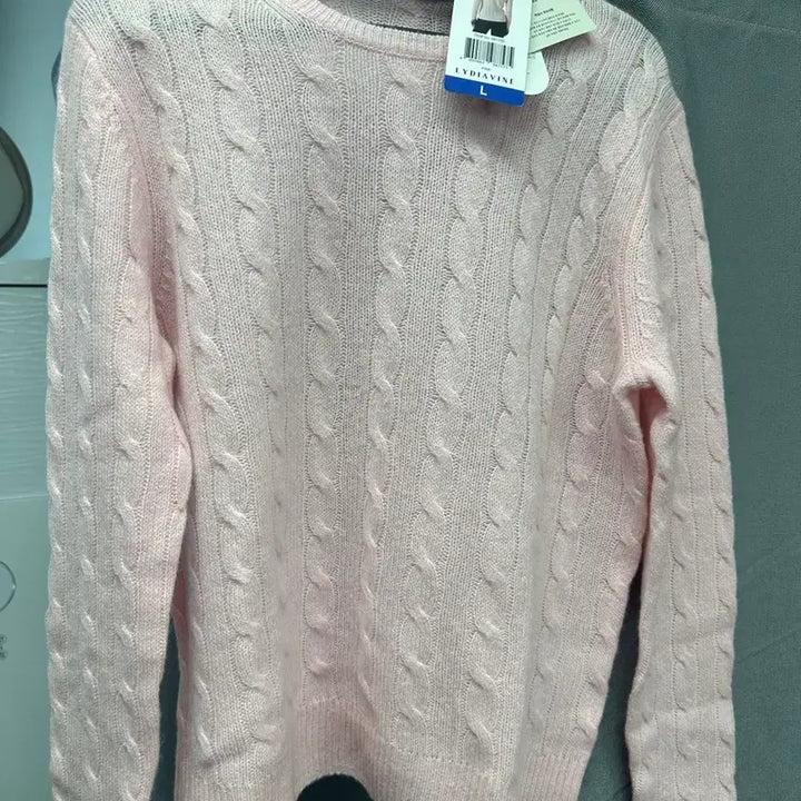 [BUNJANG] LYDIAVINE Pink Cashmere Knit Sweater / LYDIAVINE 리디아바인 핑크 니트 L