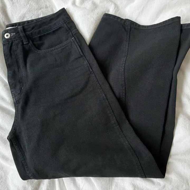 [BUNJANG] Brownyard Curved Denim Pants Black / 브라운야드 커브드 데님 팬츠 블랙