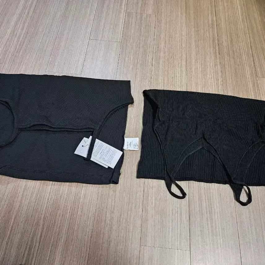 [BUNJANG] Black Cami Top Set / 블랙 끈나시  탑 2개 세트