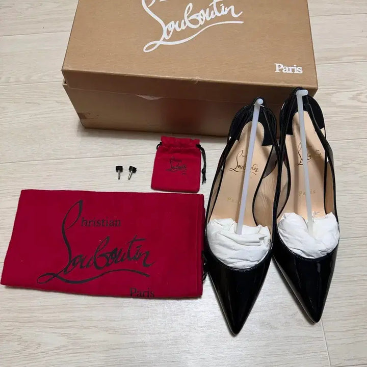 [BUNJANG] Christian Louboutin Black Enamel Pumps Full Set / 크리스챤 루부탱 블랙 에나멜 펌프스 풀세트