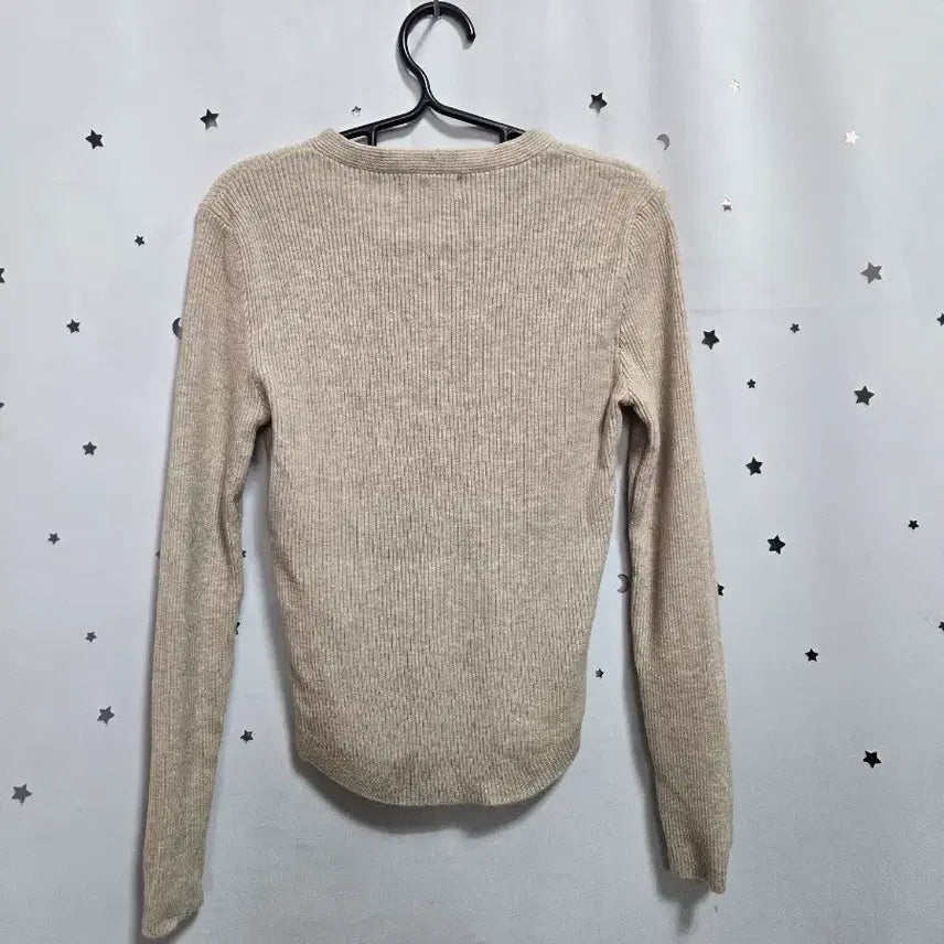 [BUNJANG] 8 Seconds Ribbed Knit Cardigan Beige (S) / 에잇세컨즈 골지 니트 가디건 베이지 S