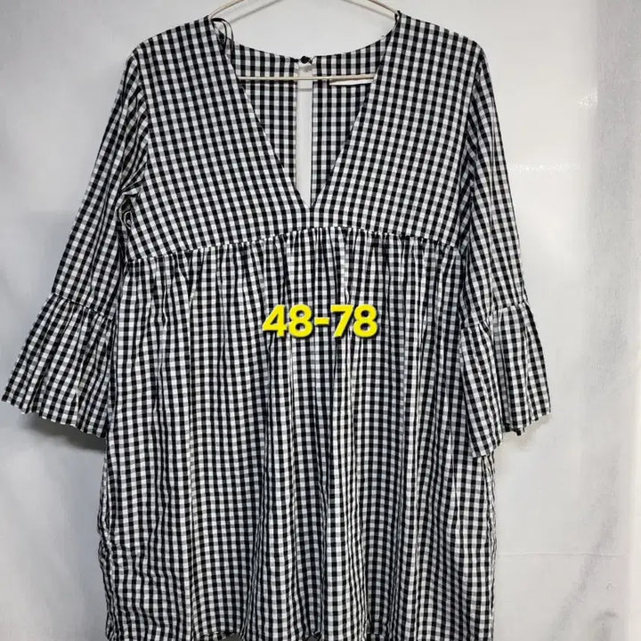 [BUNJANG] Baby Doll Dress with Inner Shorts / 고방체크 베이비돌 원피스, 속바지내장 48-78