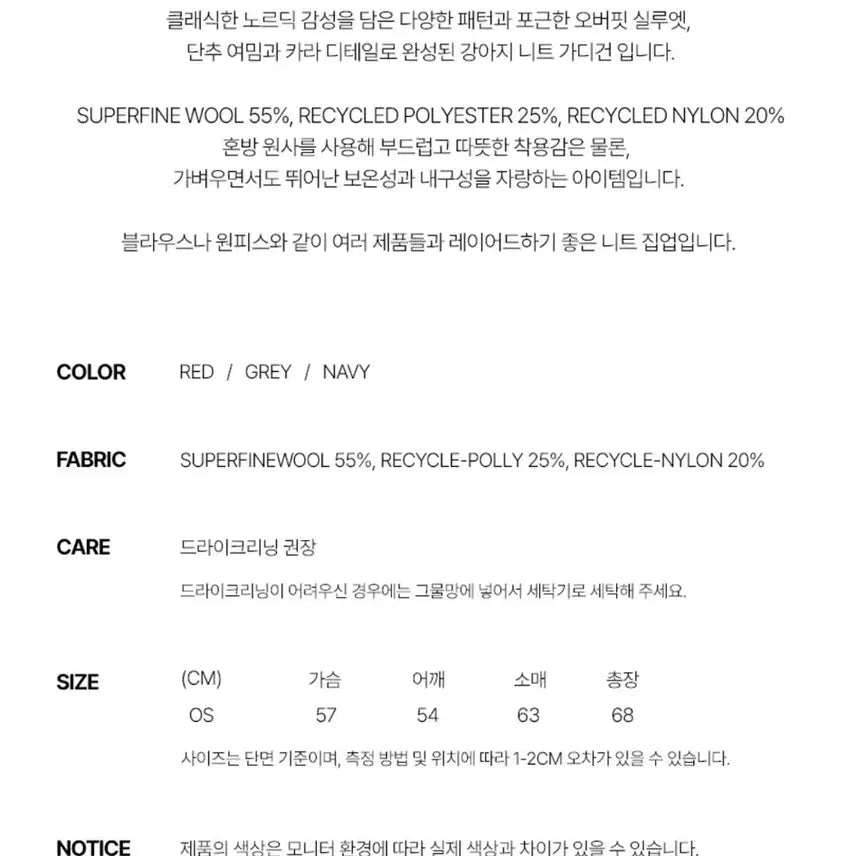 [BUNJANG] Letter From Moon Scottish Terrier Wool Cardigan / 레터프롬문 스코티쉬 테리어 코위찬 울 가디건