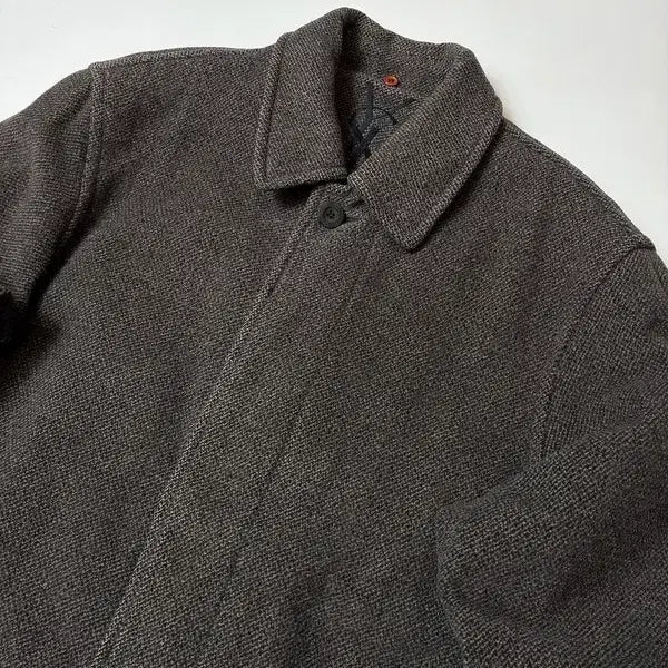 [BUNJANG] Yves Saint Laurent 00s Wool Herringbone Mac Coat / 입생로랑 YSL 00s 울 헤링본 맥 코트 PN8457