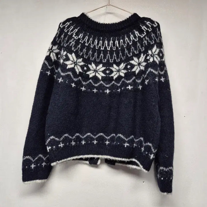 [BUNJANG] Nordic Style Navy Cardigan / 노르딕 느낌 네이비 가디건 63-60
