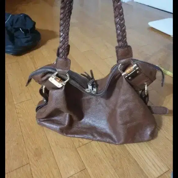 [SOLD OUT] 브라운 천연가죽 숄더백 토트백