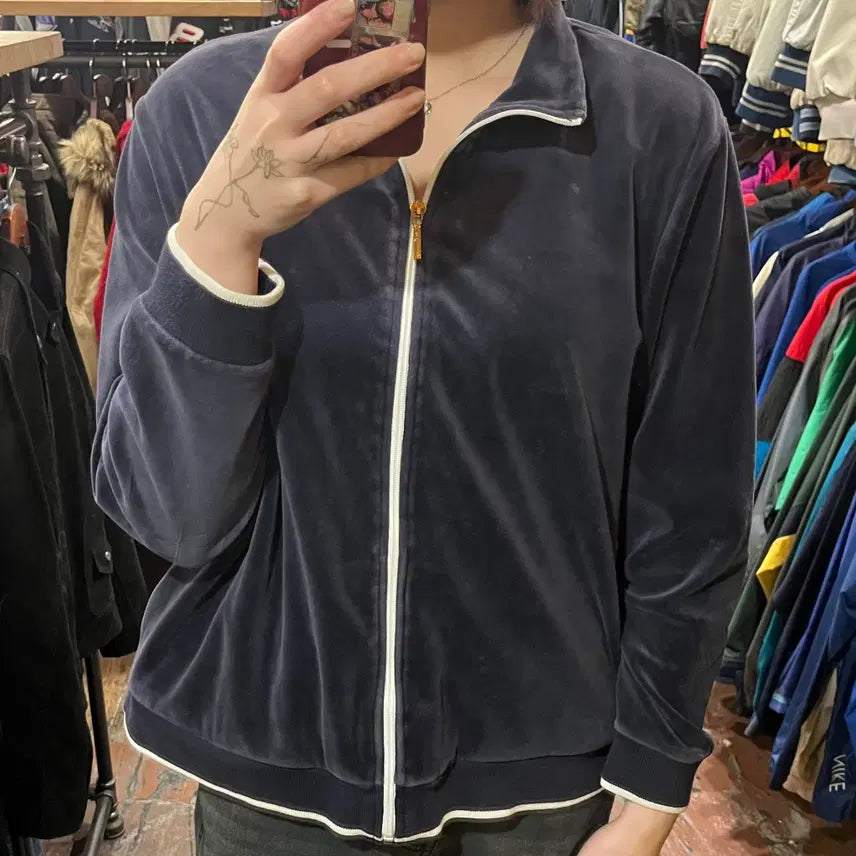 [BUNJANG] HI Vintage Navy Zip-Up Jacket / [HI] 빈티지 집업 네이비