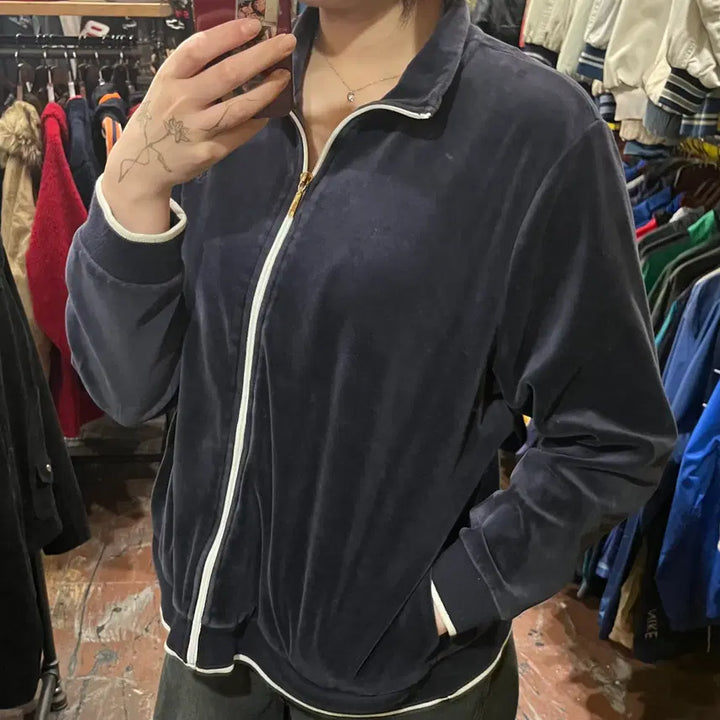 [BUNJANG] HI Vintage Navy Zip-Up Jacket / [HI] 빈티지 집업 네이비