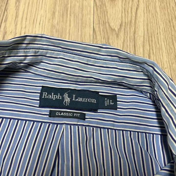 [BUNJANG] Polo Ralph Lauren Striped Shirt / 폴로랄프로렌 해외판 정품 스트라이프 셔츠 105-110