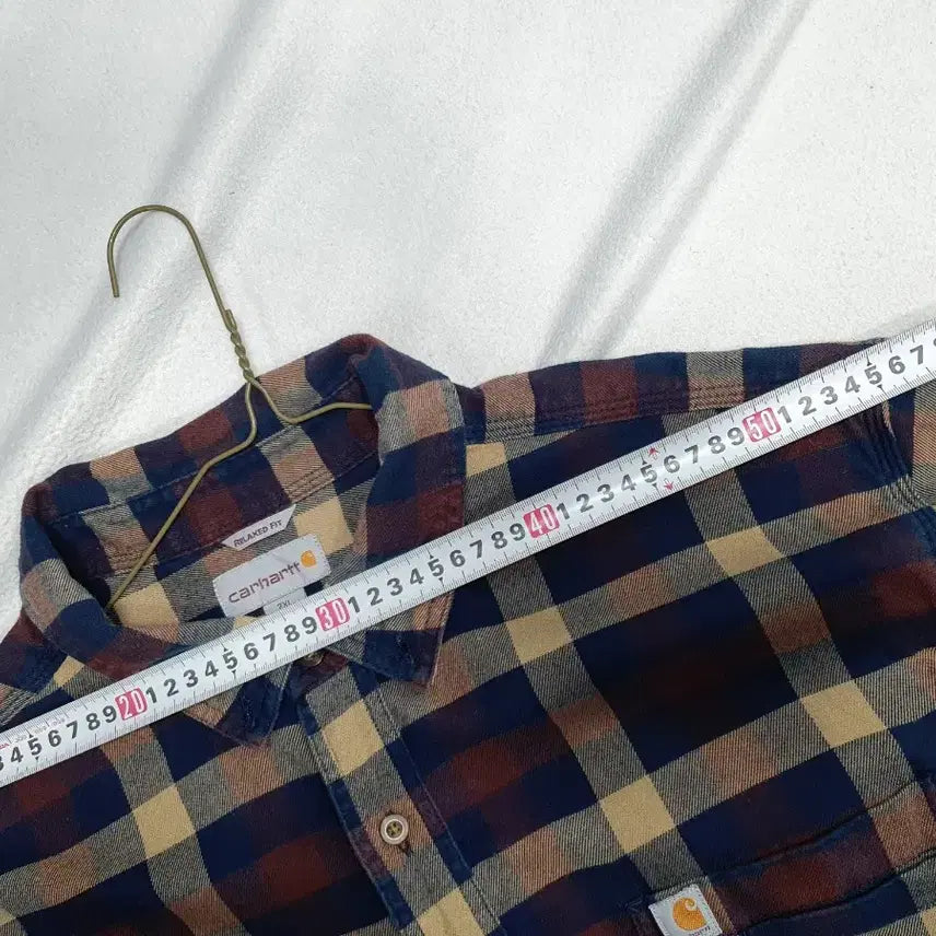 [BUNJANG] Carhartt Two-Pocket Check Shirt (XXL) / 칼하트 셔츠 긴팔 투포켓 체크 남방 xxl