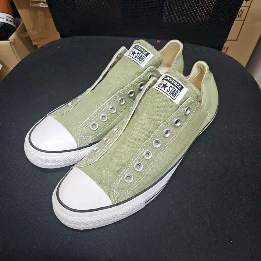 [BUNJANG] Converse Chuck Taylor Slip-On Green Sneakers / 427- [새상품]컨버스 척테일러 스립온 그린 280