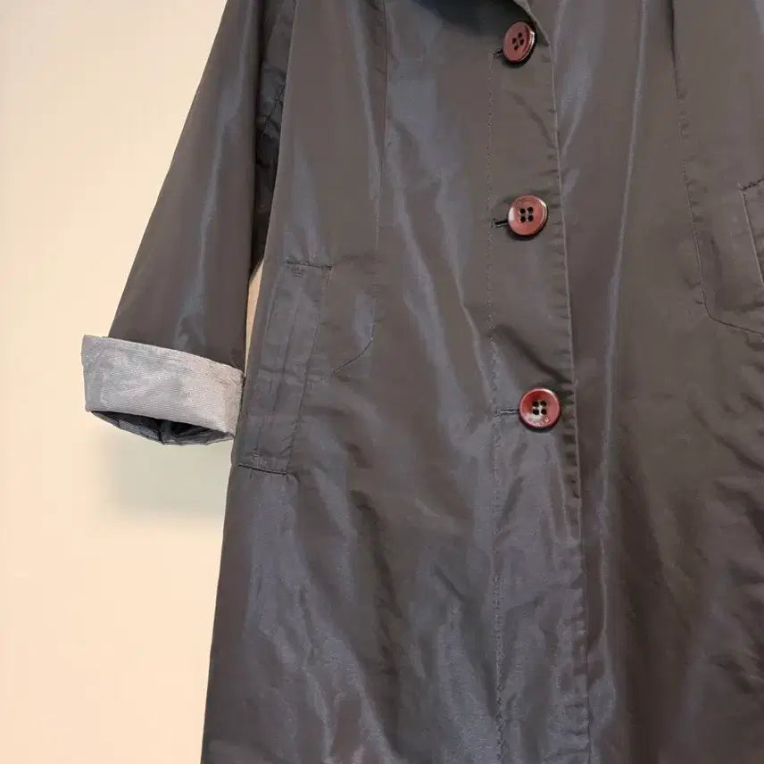 [BUNJANG] TERESIA Pearl Designer Trench Coat Jacket / TERESIA 진주빛 디자이너 코트 트렌치 바람막이 자켓556677