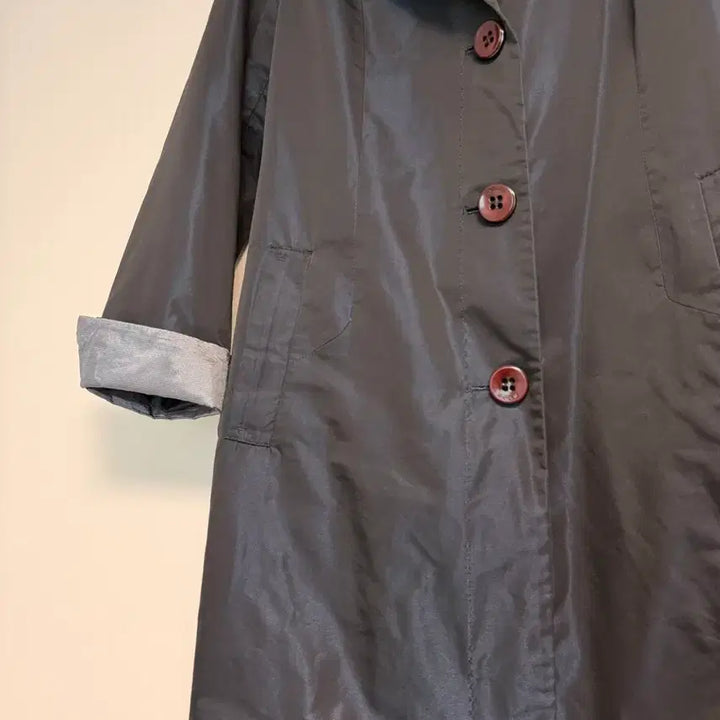 [BUNJANG] TERESIA Pearl Designer Trench Coat Jacket / TERESIA 진주빛 디자이너 코트 트렌치 바람막이 자켓556677