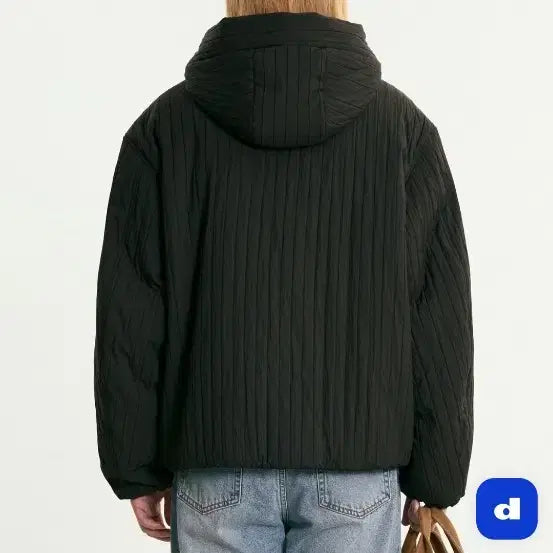 [BUNJANG] TNGT Striped Quilted Hooded Jumper / 티엔지티  점퍼