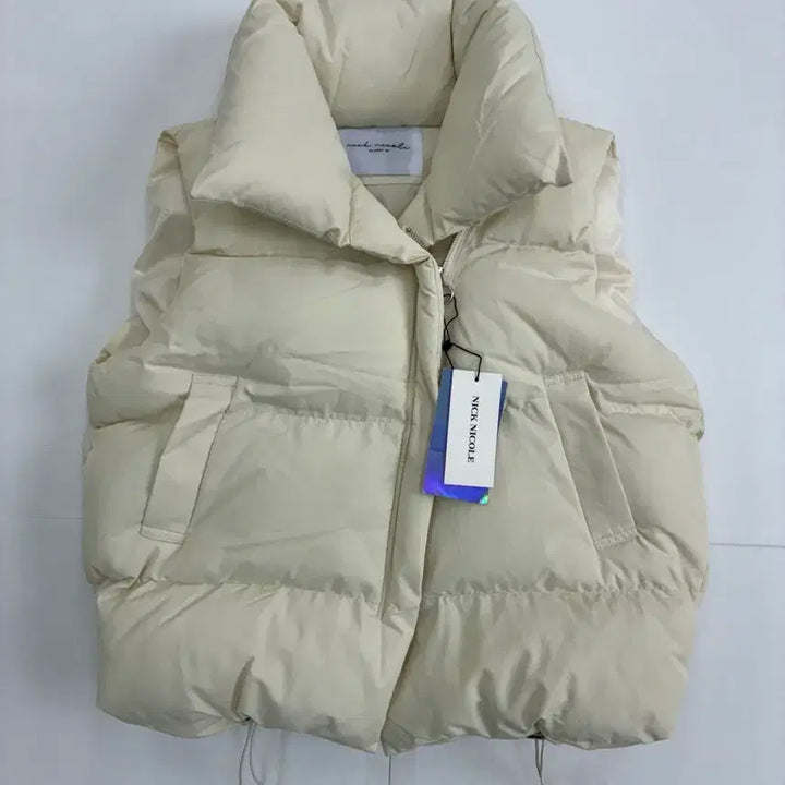 [BUNJANG] Nicol &amp; Nicole Ivory Short Padded Vest / 닉앤니콜 아이보리 숏 패딩조끼