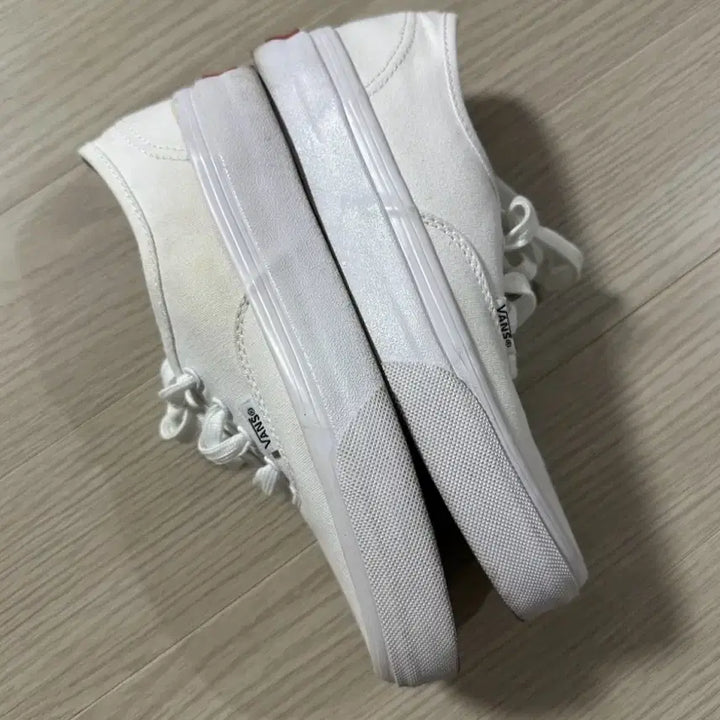 [BUNJANG] Vans Authentic White Canvas Sneakers / 반스 어센틱 화이트 캔버스 스니커즈
