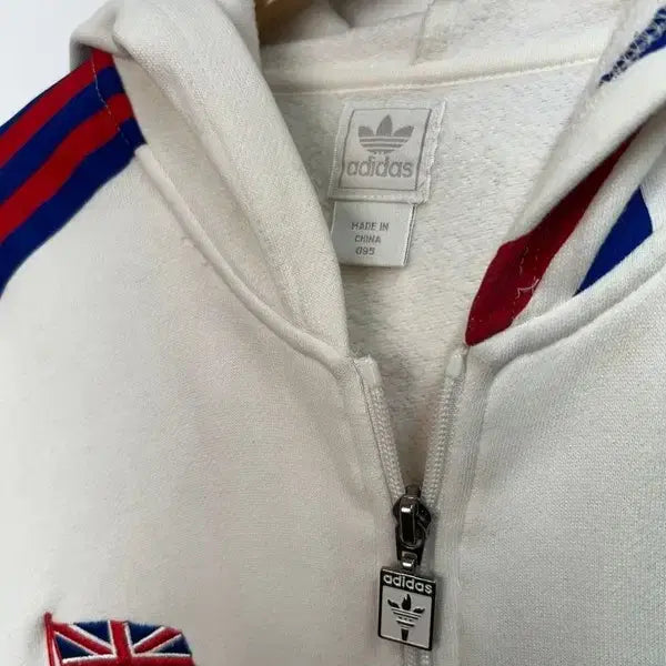 [SOLD OUT] 95 아디다스 파이어버드 신영국 코튼 후드집업 화이트