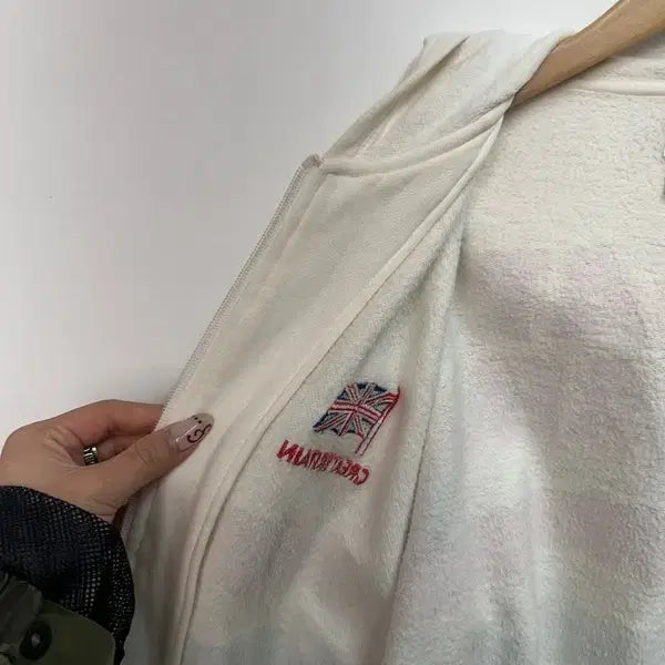 [SOLD OUT] 95 아디다스 파이어버드 신영국 코튼 후드집업 화이트