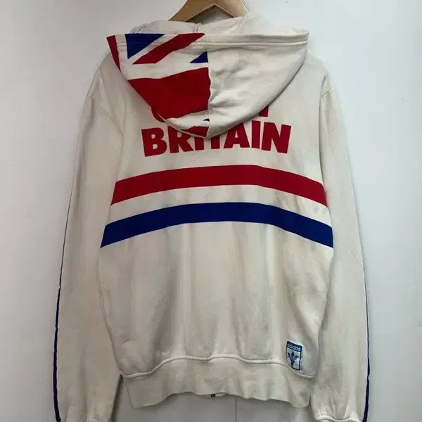 [SOLD OUT] 95 아디다스 파이어버드 신영국 코튼 후드집업 화이트