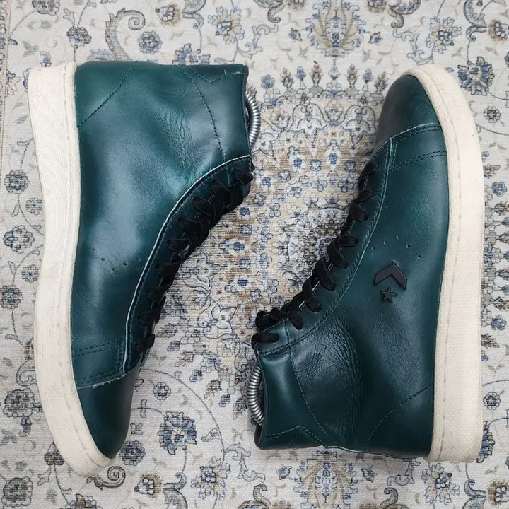 [BUNJANG] Converse x Horween Leather Pro Leather High Lions 240mm Sneakers / 컨버스 X 호윈 레더 프로 레더 하이 리옹스 240mm