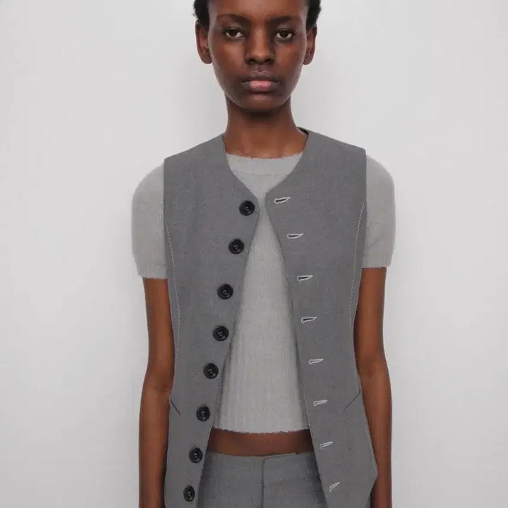 [BUNJANG] Gimaguas Brooke Vest Gray XS / 기마구아스