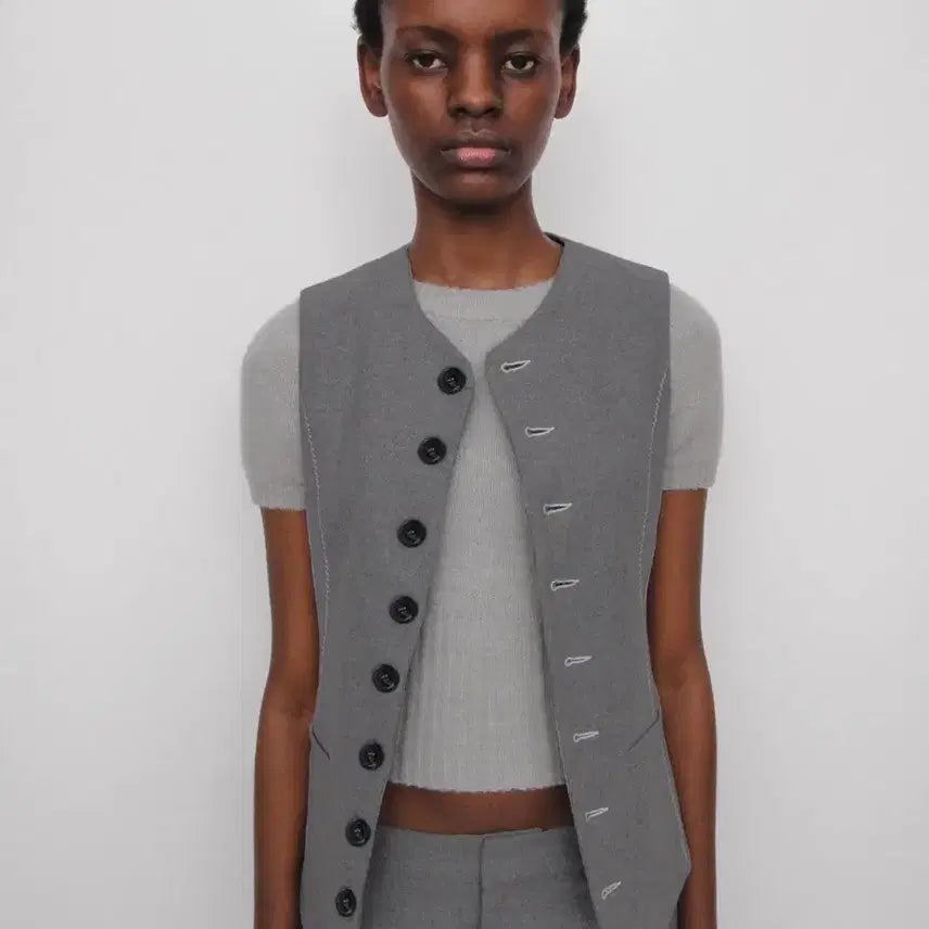 [BUNJANG] Gimaguas Brooke Vest Gray XS / 기마구아스