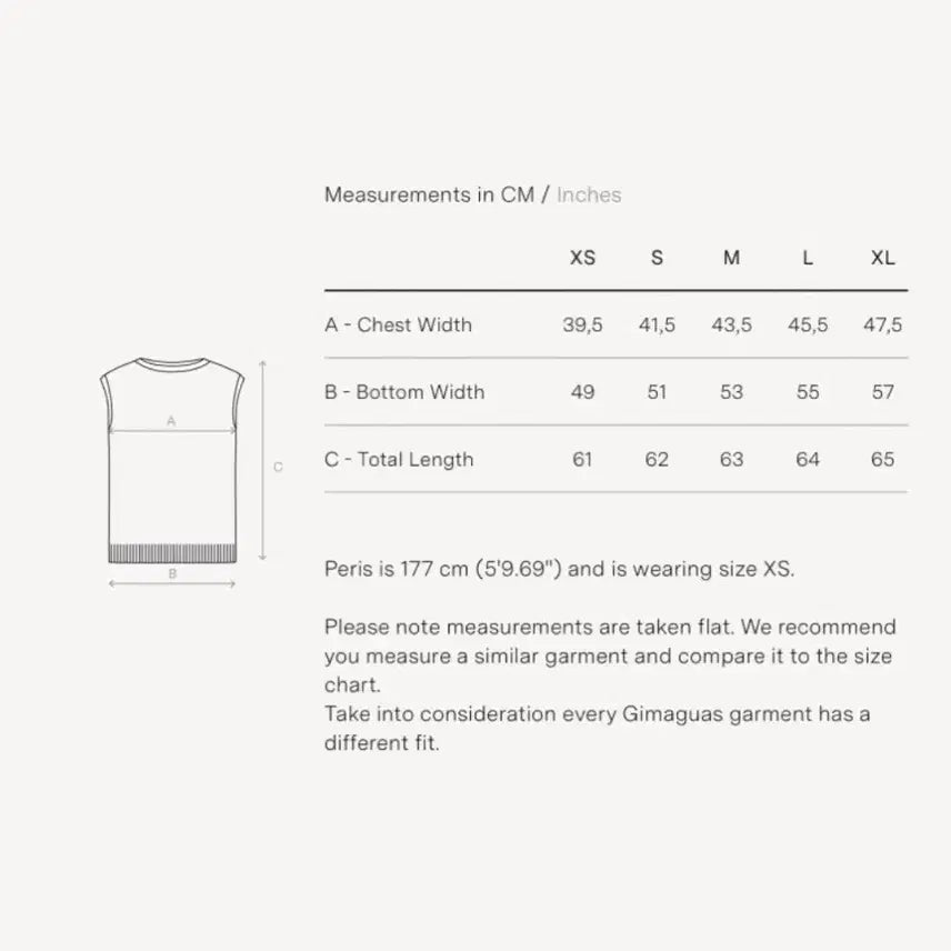 [BUNJANG] Gimaguas Brooke Vest Gray XS / 기마구아스