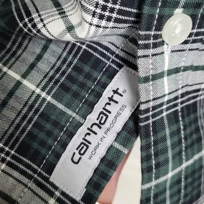 [BUNJANG] Carhartt WIP Green Check Shirt (Size 105) / [L-105]carhartt 칼하트WIP 그린 체크남방셔츠 실측105