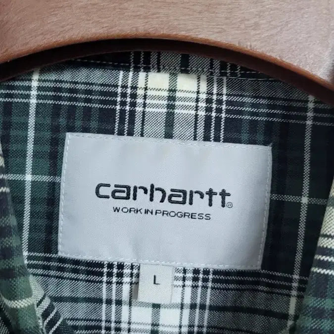 [BUNJANG] Carhartt WIP Green Check Shirt (Size 105) / [L-105]carhartt 칼하트WIP 그린 체크남방셔츠 실측105