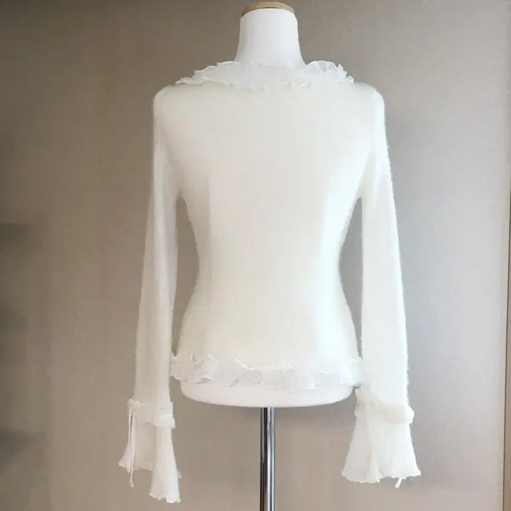[BUNJANG] Cecil Mccabe Frill Lace Cardigan / 세실맥비 프릴 레이스 가디건