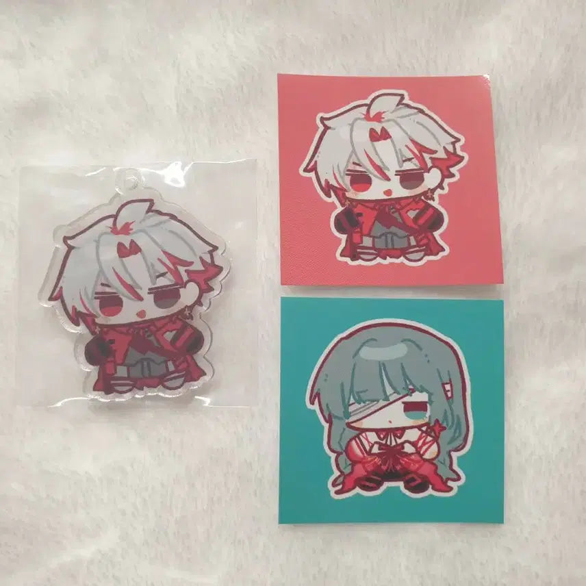 [BUNJANG] Myojyo Scar Non-Official Keyring and Sticker Set / 명조 스카 비공식 키링,스티커 2종