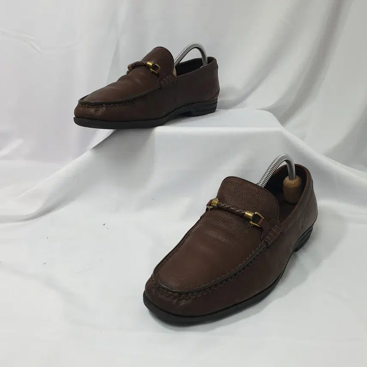 [BUNJANG] Tandy Leather Loafers / 빈티지하서 270E 탠디 스트랩 장식 소가죽 로퍼