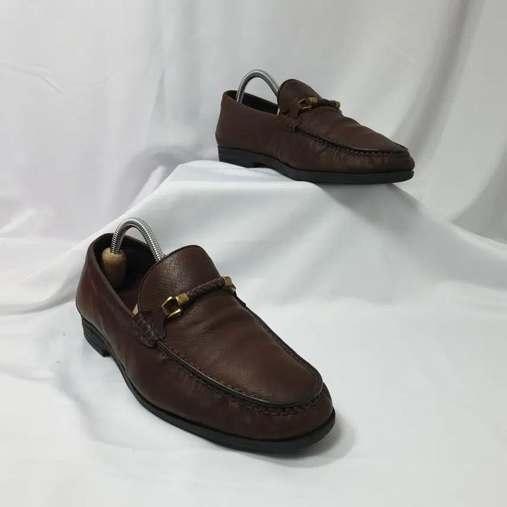 [BUNJANG] Tandy Leather Loafers / 빈티지하서 270E 탠디 스트랩 장식 소가죽 로퍼