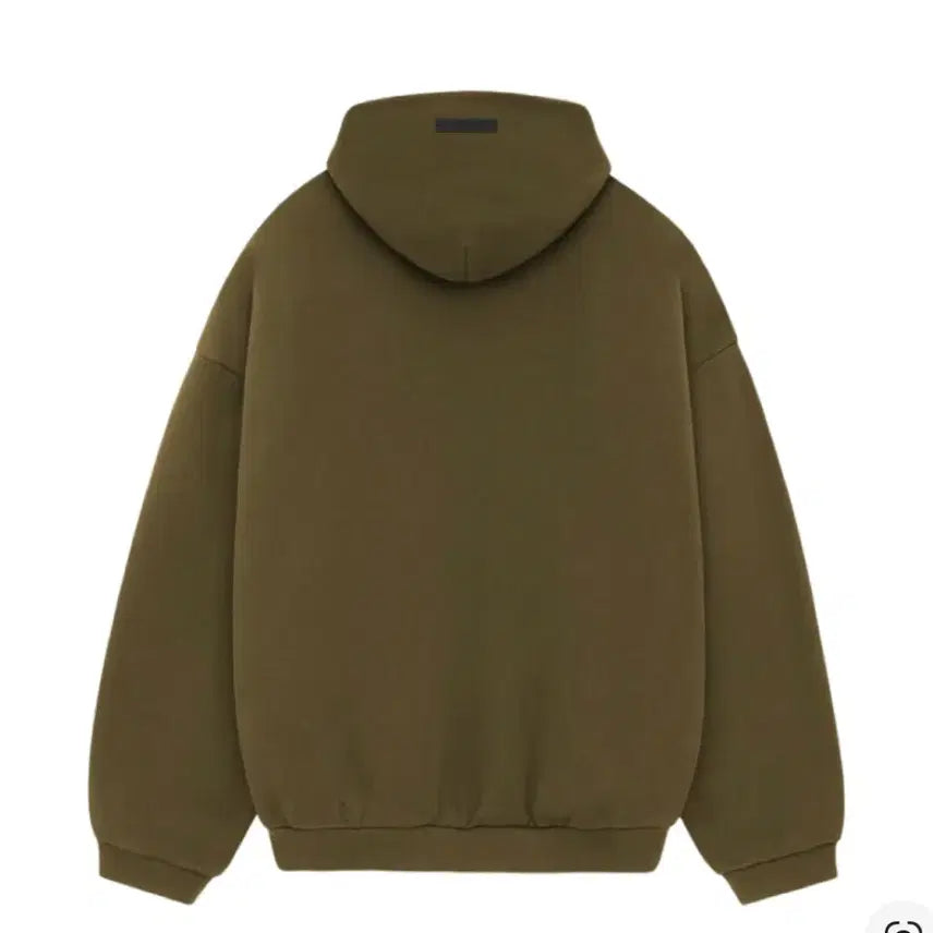 [BUNJANG] Essential Fleece Hoodie Olive XS / 에센셜 플리스 후드 올리브 - 24FW