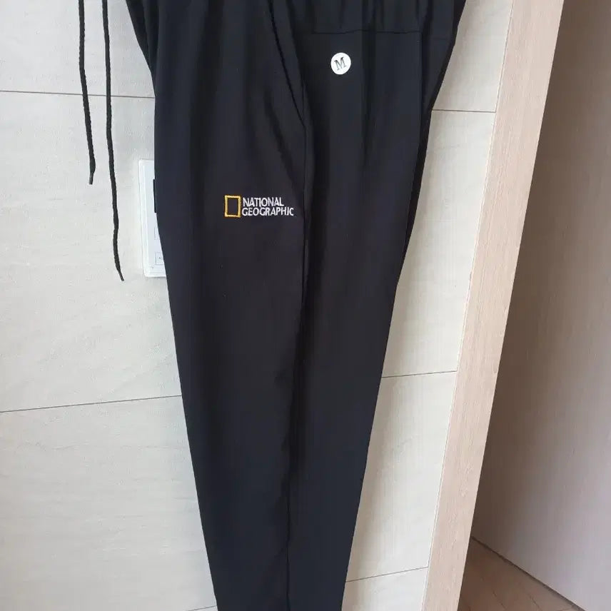 [BUNJANG] National Geographic Jogger Cotton Pants L Black / 내셔널지오그래픽 춘추용 조거타잎 면바지 L 새상품 블랙